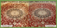 Rug cleaning before after