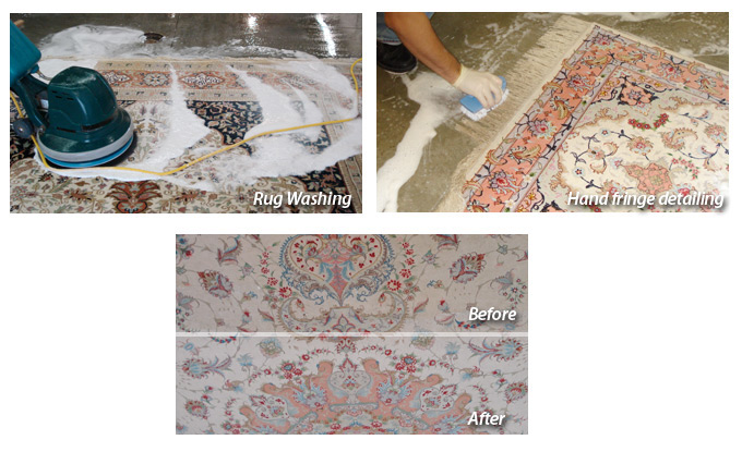 Oriental and Rug Care Before and After
